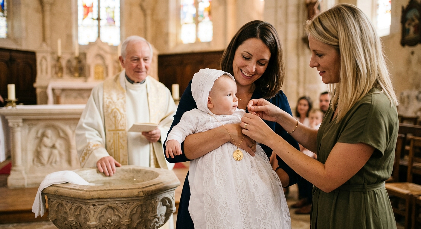 Quelles sont les traditions autour de la médaille de baptême