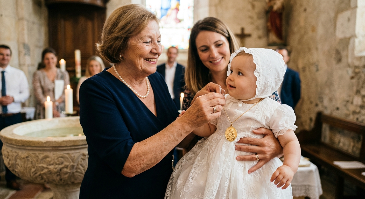 Quelles sont les traditions autour de la médaille de baptême