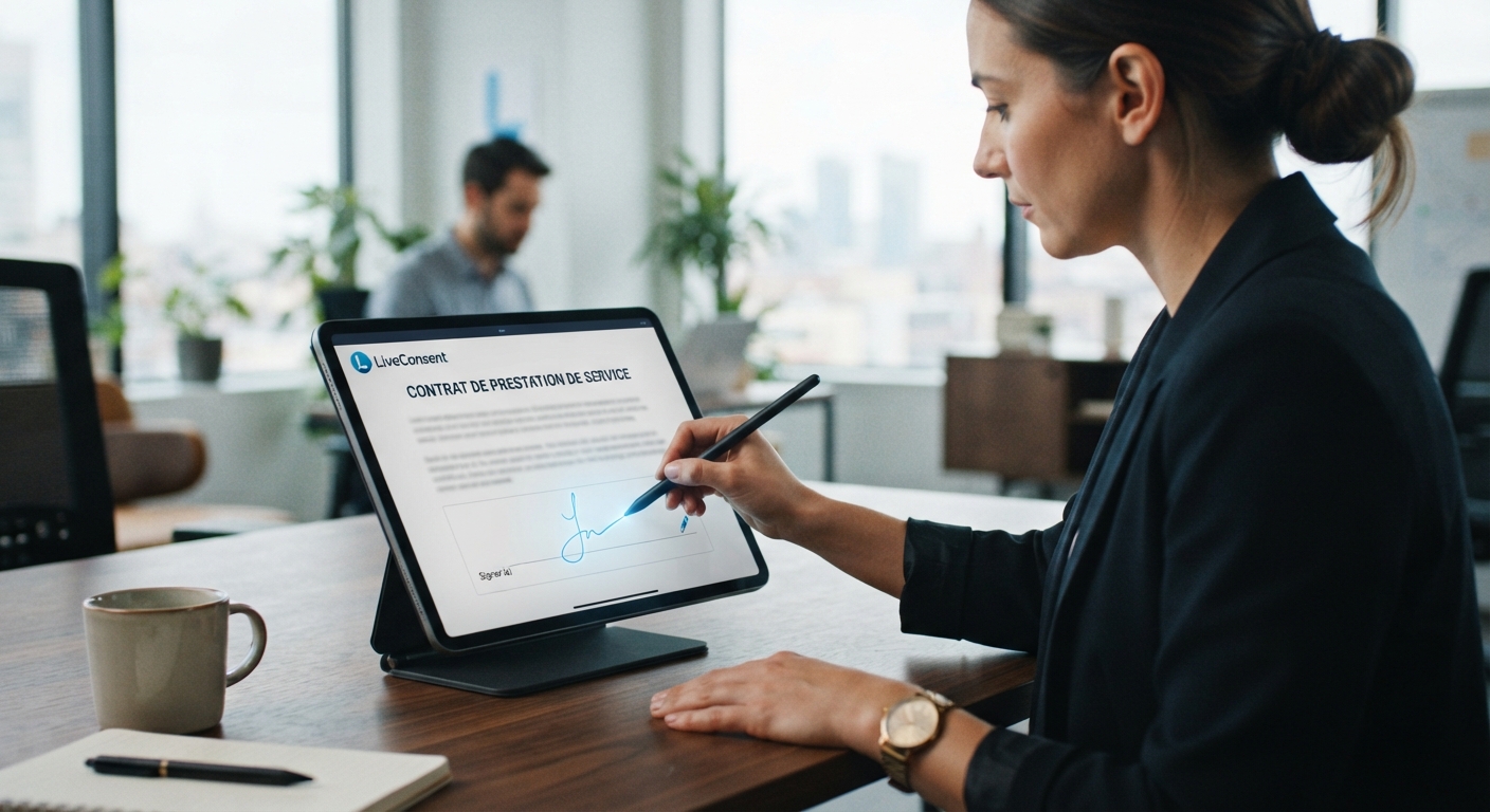 Signer un document PDF avec la signature électronique de LiveConsent
